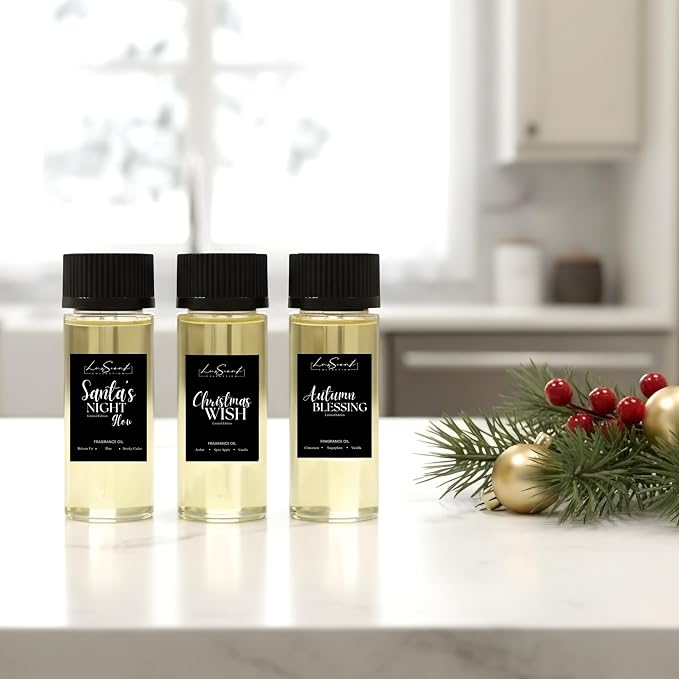 Christmas Scent Oils for Aroma Diffusers 3-Pack 50ML Each